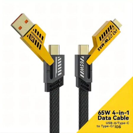 RECRSI 65W 4 in 1 fast Charging Data Cable